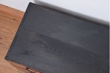 アンティーク家具　古民具・骨董　明治〜大正時代　上品な時代箪笥ローボード(ローチェスト・刀箪笥)