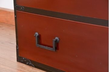 アンティーク家具　古民具・骨董　明治〜大正時代　上品な時代箪笥ローボード(ローチェスト・刀箪笥)
