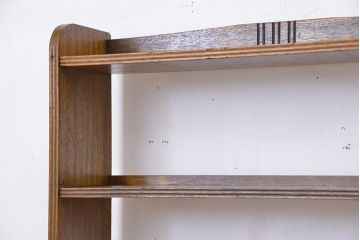 レトロ家具　昭和レトロ　シンプルな縦型　本棚(飾り棚・ブックケース)