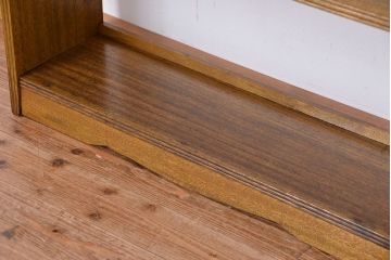 レトロ家具　昭和レトロ　シンプルな縦型　本棚(飾り棚・ブックケース)