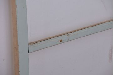 アンティーク ペンキの剥げたシンプルなガラス戸 2枚セット(窓、引き戸)