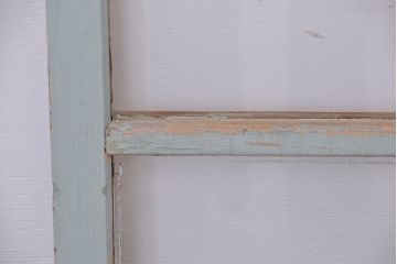 アンティーク ペンキの剥げたシンプルなガラス戸 2枚セット(2)(窓・引き戸)