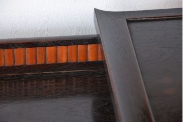 アンティーク家具　古民具・骨董　和モダン☆素敵な作りの唐木飾り棚(茶棚)
