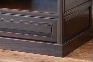 アンティーク家具　古民具・骨董　和モダン☆素敵な作りの唐木飾り棚(茶棚)