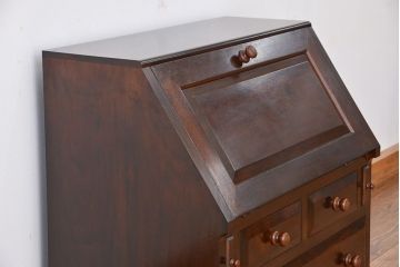 中古　松本民芸家具　A型座ビューロー　定価22万円前後(文机/ライティングビューロー/デスク)