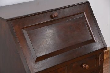 中古　松本民芸家具　A型座ビューロー　定価22万円前後(文机/ライティングビューロー/デスク)