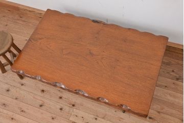 アンティーク家具　アンティーク　唐木一枚板!ずっしりとした座卓(机/テーブル)