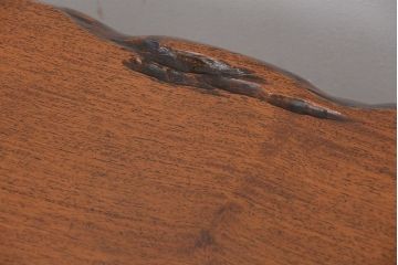 アンティーク家具　アンティーク　唐木一枚板!ずっしりとした座卓(机/テーブル)