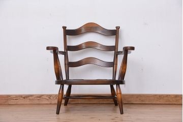 中古　飛騨産業　キツツキマーク 1人掛けソファ(椅子/ソファ)