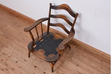 中古　飛騨産業　キツツキマーク 1人掛けソファ(椅子/ソファ)