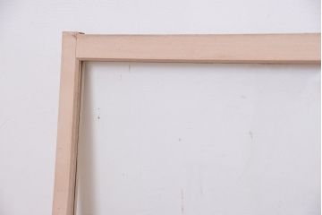 アンティーク　古い木のシンプルなペイントガラス引き戸 2枚セット(1)(窓/ガラス戸)