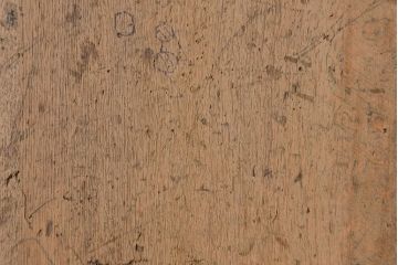 アンティーク家具　1960年代　使い込まれた　ナラ材総無垢　極厚天板(3)(古材、テーブル、材料)