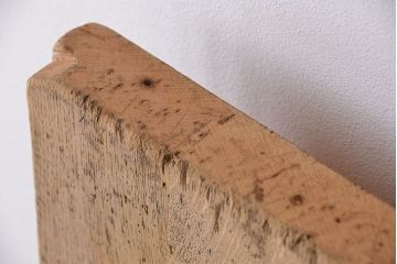 アンティーク家具　1960年代　使い込まれた　ナラ材総無垢　極厚天板(3)(古材、テーブル、材料)