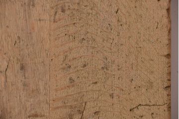 アンティーク家具　1960年代　使い込まれた　ナラ材総無垢　極厚天板(4)(古材、テーブル、材料)