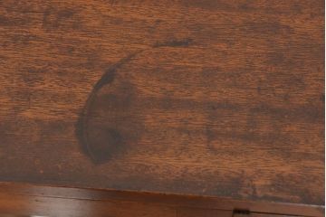 レトロ家具　昭和レトロ　シンプルなデザインの無垢材食器棚(収納棚、本箱、ブックケース)