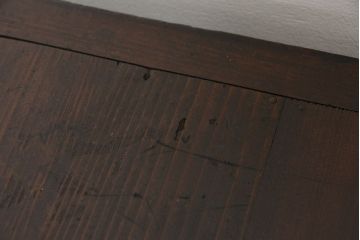 アンティーク家具　アンティーク　古い木のシックな二段重ね収納棚(飾り棚、食器棚)