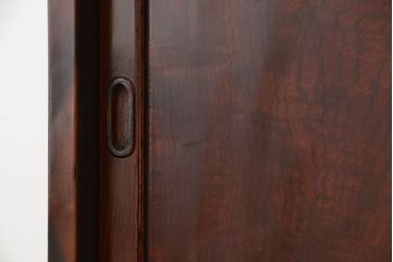 アンティーク家具　古民具・骨董　三方欅材二段重ね　上質な美しい茶箪笥(収納棚)