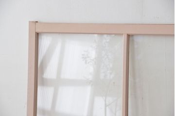 アンティーク　ペンキのはげたガラス引き戸2枚セット(建具・ガラス戸)