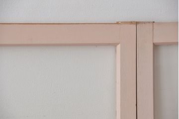 アンティーク　ペンキのはげたガラス引き戸2枚セット(建具・ガラス戸)