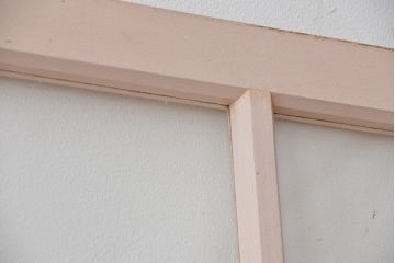 アンティーク　ペンキのはげたガラス引き戸2枚セット(建具・ガラス戸)
