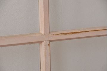 アンティーク　ペンキのはげたガラス引き戸2枚セット(建具・ガラス戸)