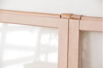 アンティーク　ペンキのはげたガラス引き戸2枚セット(建具・ガラス戸)