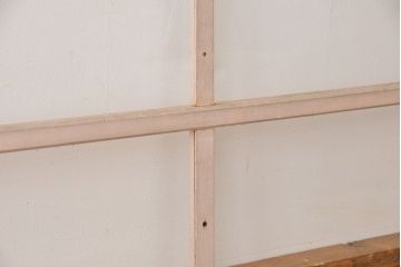 アンティーク　ペンキのはげたガラス引き戸2枚セット(建具・ガラス戸)