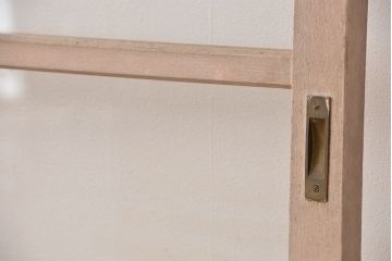 アンティーク　ペンキのはげたガラス引き戸2枚セット(建具・ガラス戸)