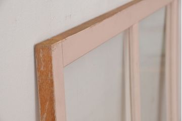 昭和レトロ　ペンキのはげたフィックス窓(固定窓、はめ殺し戸、明り取り)