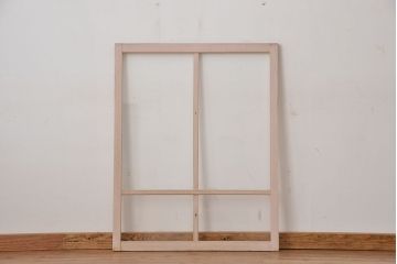 昭和レトロ　ペンキのはげたフィックス窓(固定窓、はめ殺し戸、明り取り)
