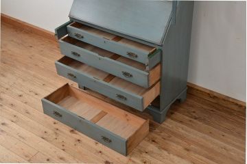 ヴィンテージ家具　イギリスビンテージ　1960年頃　アンティークペイント　かわいらしいビューローブックケース