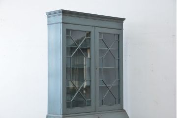 ヴィンテージ家具　イギリスビンテージ　1960年頃　アンティークペイント　かわいらしいビューローブックケース