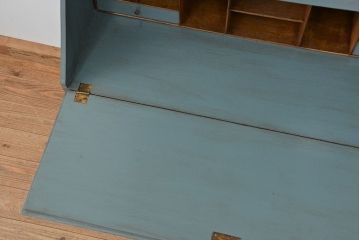ヴィンテージ家具　イギリスビンテージ　1960年頃　アンティークペイント　かわいらしいビューローブックケース