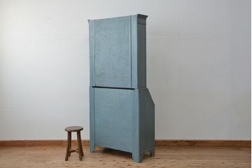 ヴィンテージ家具　イギリスビンテージ　1960年頃　アンティークペイント　かわいらしいビューローブックケース