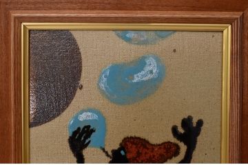 アンティーク雑貨　中野晃嗣作・陶画(笠間焼)