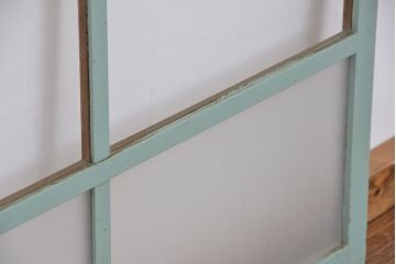 アンティーク　ペンキの剥げたガラス戸2枚セット(窓、引き戸)