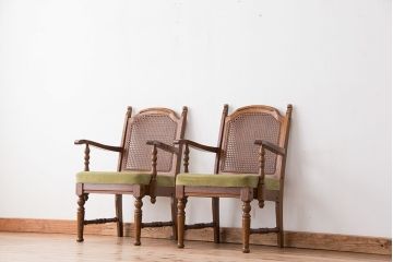 中古　1970年代　ナラ材のアームチェア(イス、椅子)