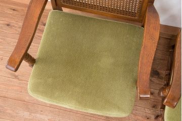 中古　1970年代　ナラ材のアームチェア(イス、椅子)
