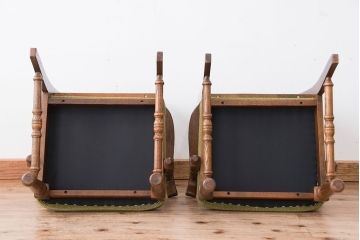中古　1970年代　ナラ材のアームチェア(イス、椅子)