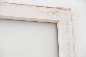 ★昭和レトロ　ペンキの剥げた古いガラス戸1枚?(引き戸)