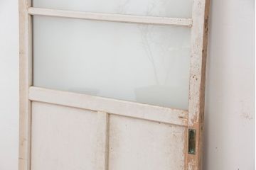 ★昭和レトロ　ペンキの剥げた古いガラス戸1枚?(引き戸)