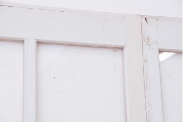 アンティーク　ペンキの剥げた背の高いガラス戸4枚セット(引き戸)
