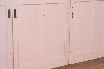 アンティーク　ペンキの剥げた背の高いガラス戸4枚セット(引き戸)