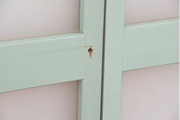 ★昭和レトロ　ペンキの剥げたガラス戸2枚セット(引き戸)