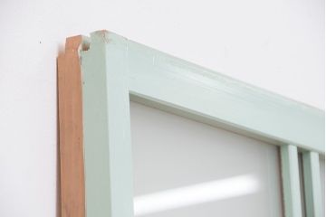 ★昭和レトロ　ペンキの剥げたガラス戸2枚セット(引き戸)