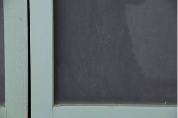 ★昭和レトロ　ペンキの剥げたガラス戸2枚セット(引き戸)
