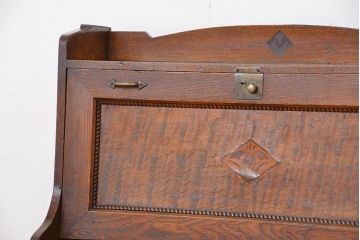 アンティーク家具　アンティーク　古い木のライティングビューロー(簿記机)