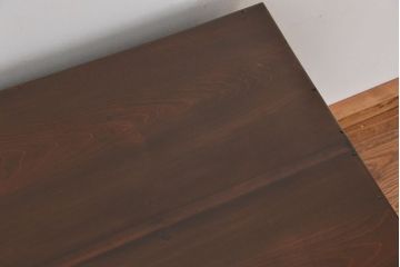 アンティーク家具　アンティーク　カウンターテーブル型の幅広い両袖机