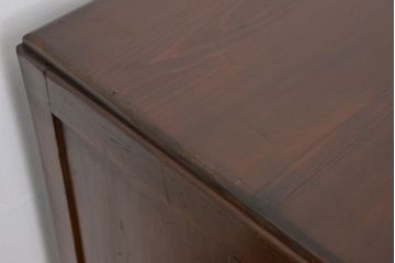 アンティーク家具　アンティーク　カウンターテーブル型の幅広い両袖机
