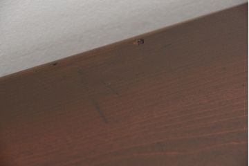アンティーク家具　アンティーク　カウンターテーブル型の幅広い両袖机